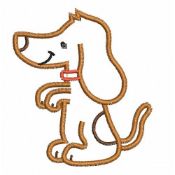 Stickdatei - Hundesalon Hund stehend - macht Männchen